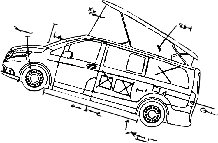 Plano de una furgoneta